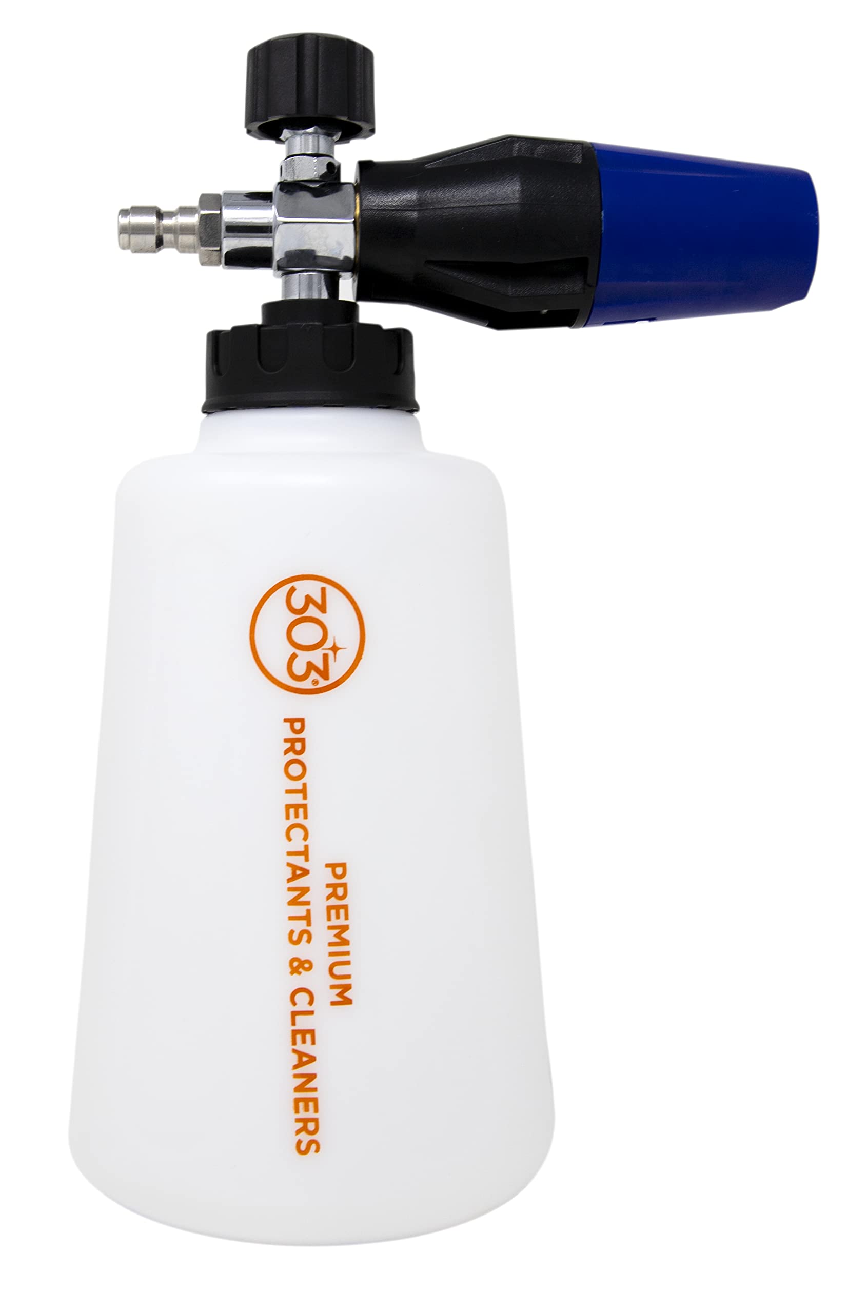 Foam Cannon 303 Products for Pressure Washer, Heavy Duty Foam Gun with Anti-Corrosive Stainless-Steel Fitting & Adjustable Foam Spray for Car Wash & Detailing, 2L Reservoir (39030)