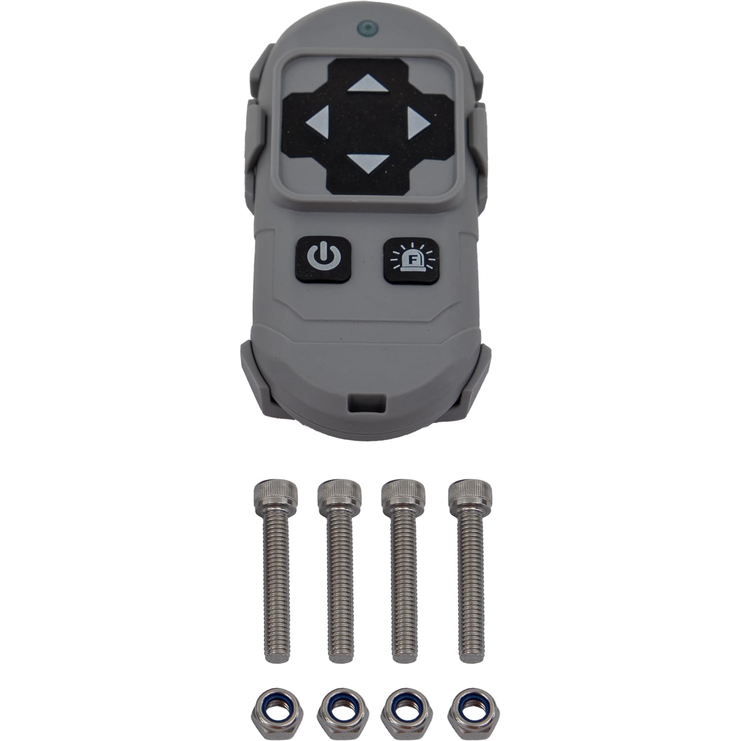 Ultra Bright Buyers Products Rotating Spot Light With Wireless Remote, 16 LEDs, 6,720 Lumens, White Housing, Blunt Cut Connection With Permanent Mount