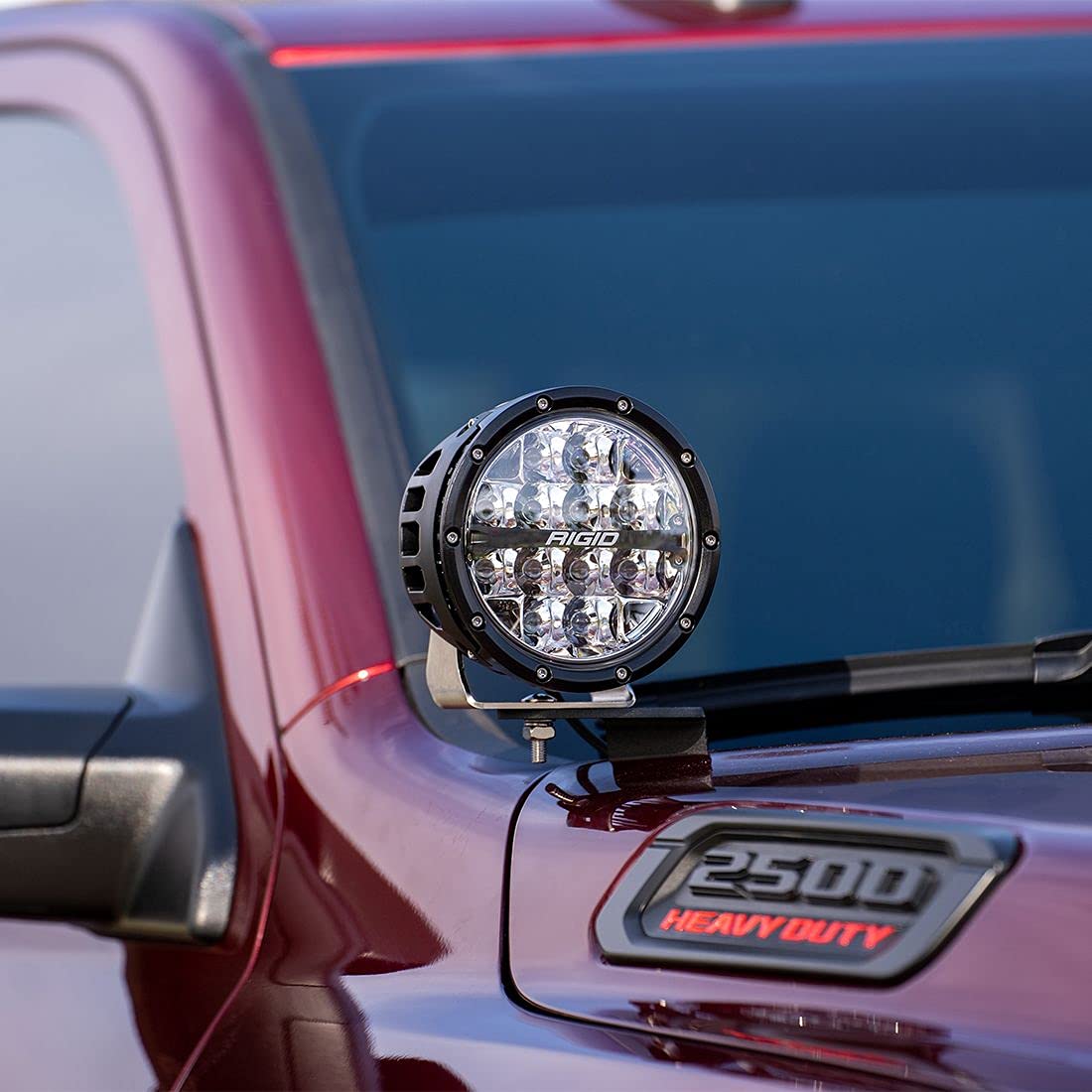 A-Pillar RIGID LED Light Mount, FITS 2019+ Dodge RAM 2500/3500