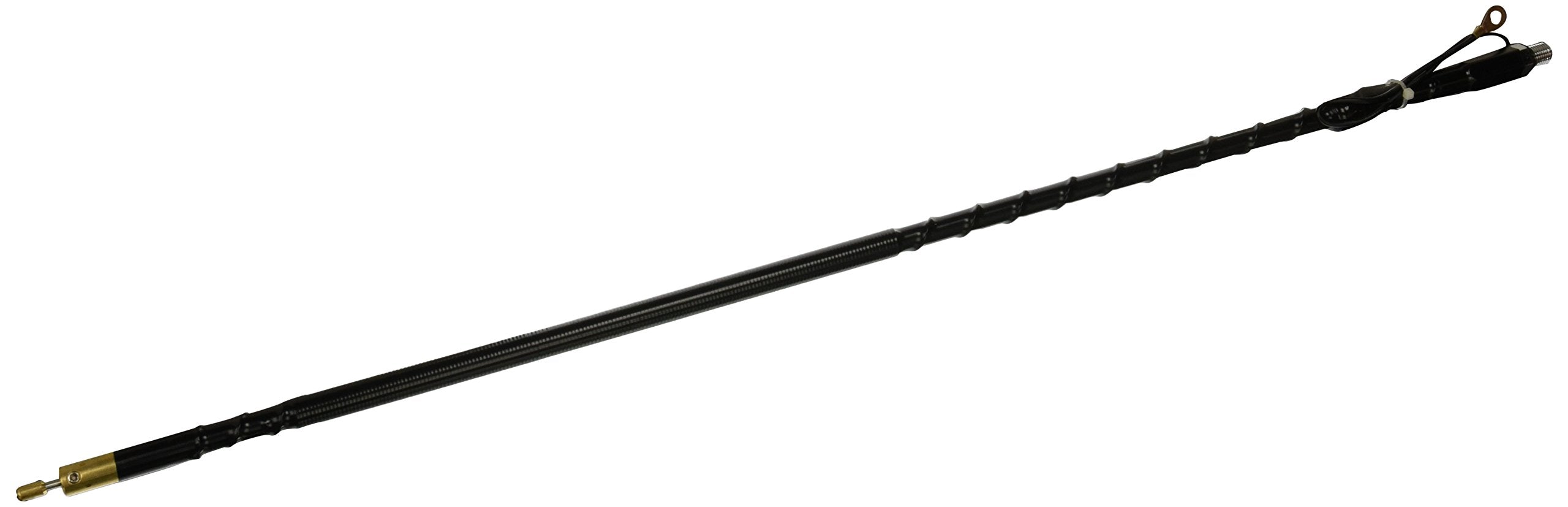 Wilson Antennas 2-Foot Tunable 305-480 Silver Load FGT Series Fiberglass Tip AM|FM CB Antenna 400W SWR Fine-Tuning, Static-Reducing Cap, AM|FM Ready, Black