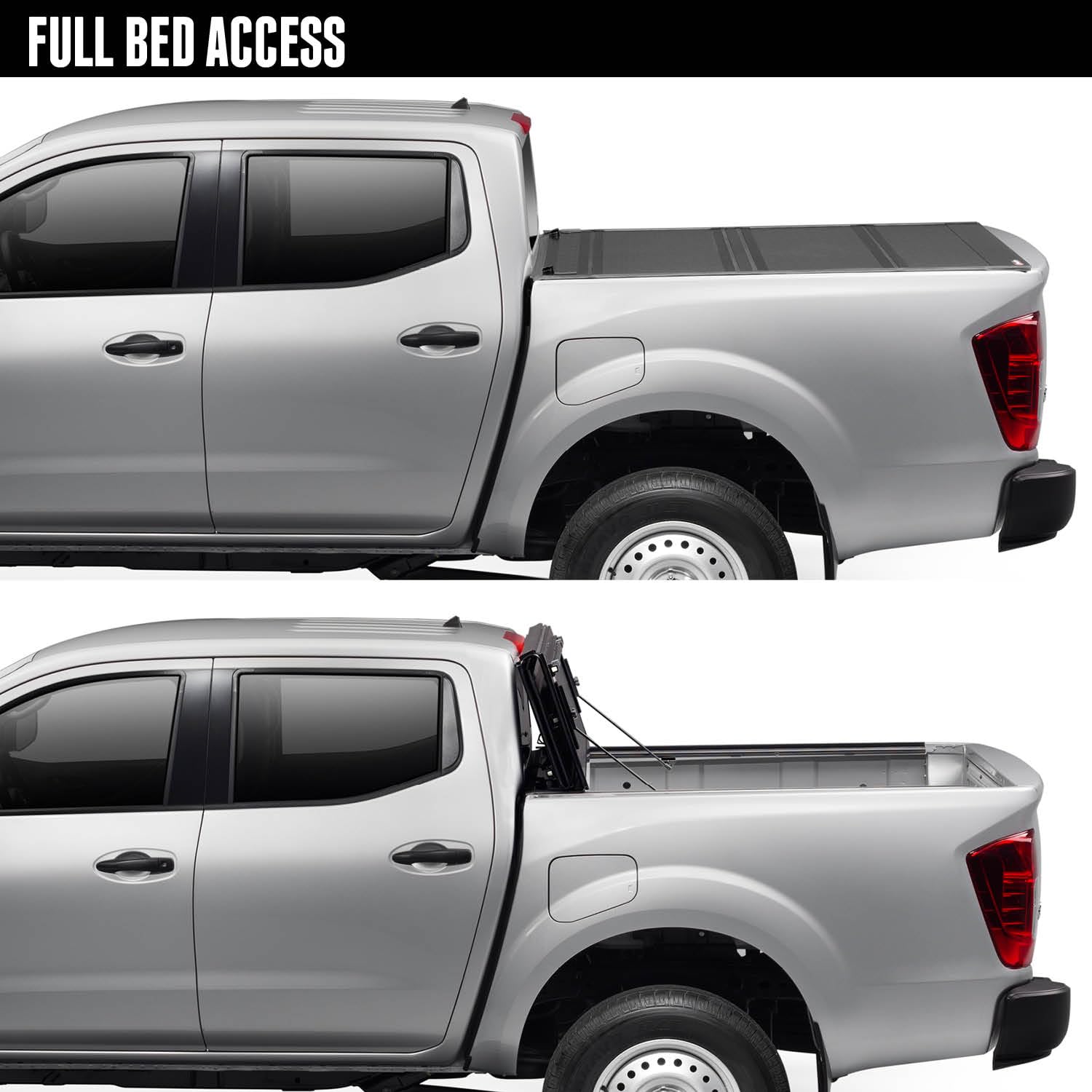 BAK BAKFlip G2 Hard Folding Truck Bed Tonneau Cover | RealTruck 226602 | Fits 2017 - 2025 Honda Ridgeline 5' 4" Bed (64")