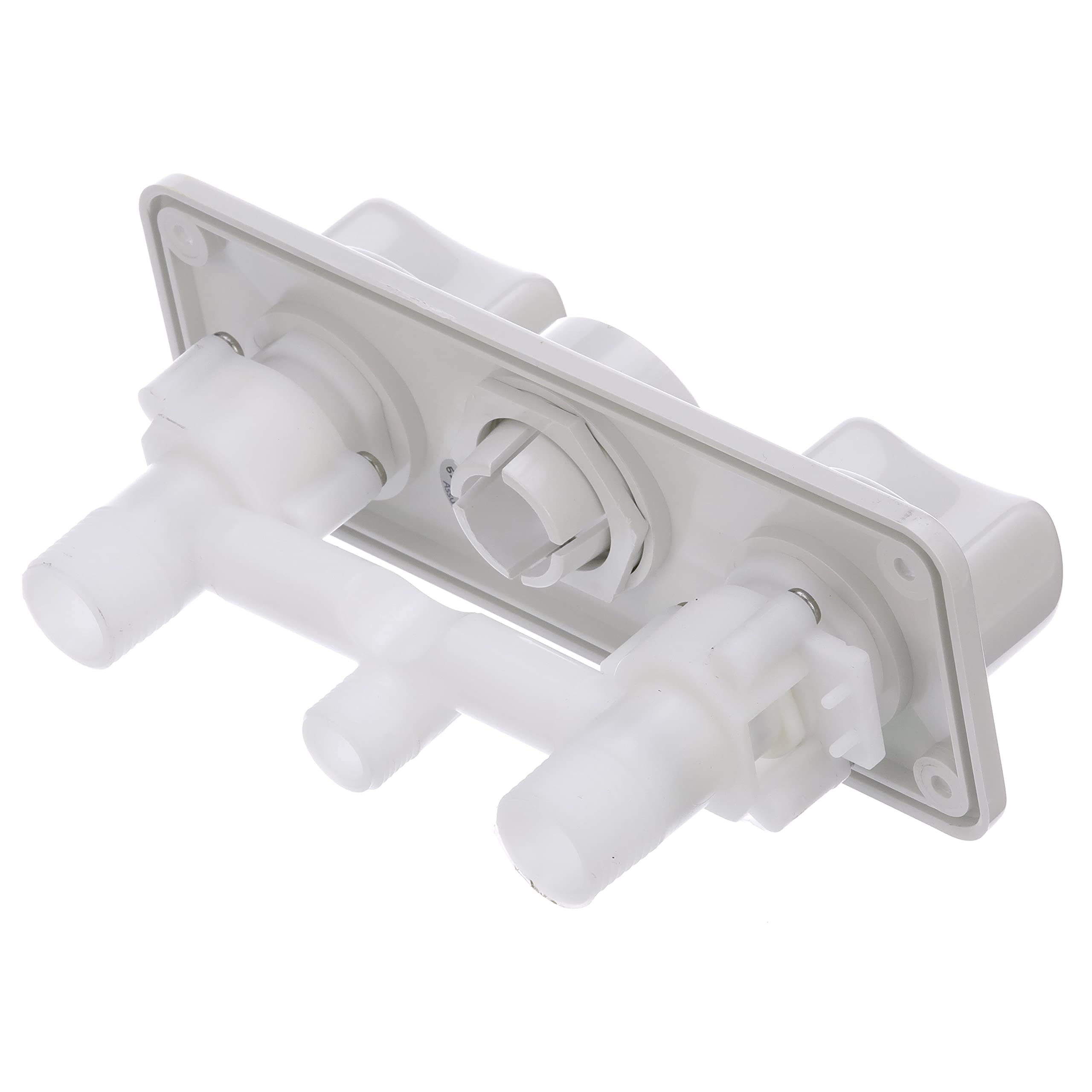 RT2498 Whale Elegance Combination Faucet/Shower, Pull-Out Handheld Mixer Unit, Hot and Cold Water, 5.5-Foot Hose, White ABS