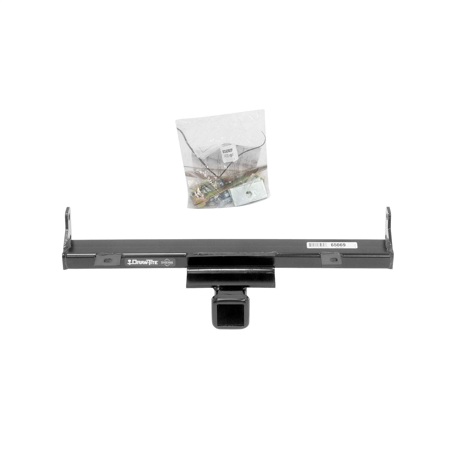 65069 Draw-tite Front Mount Receiver with 2" Square Receiver Opening, Black