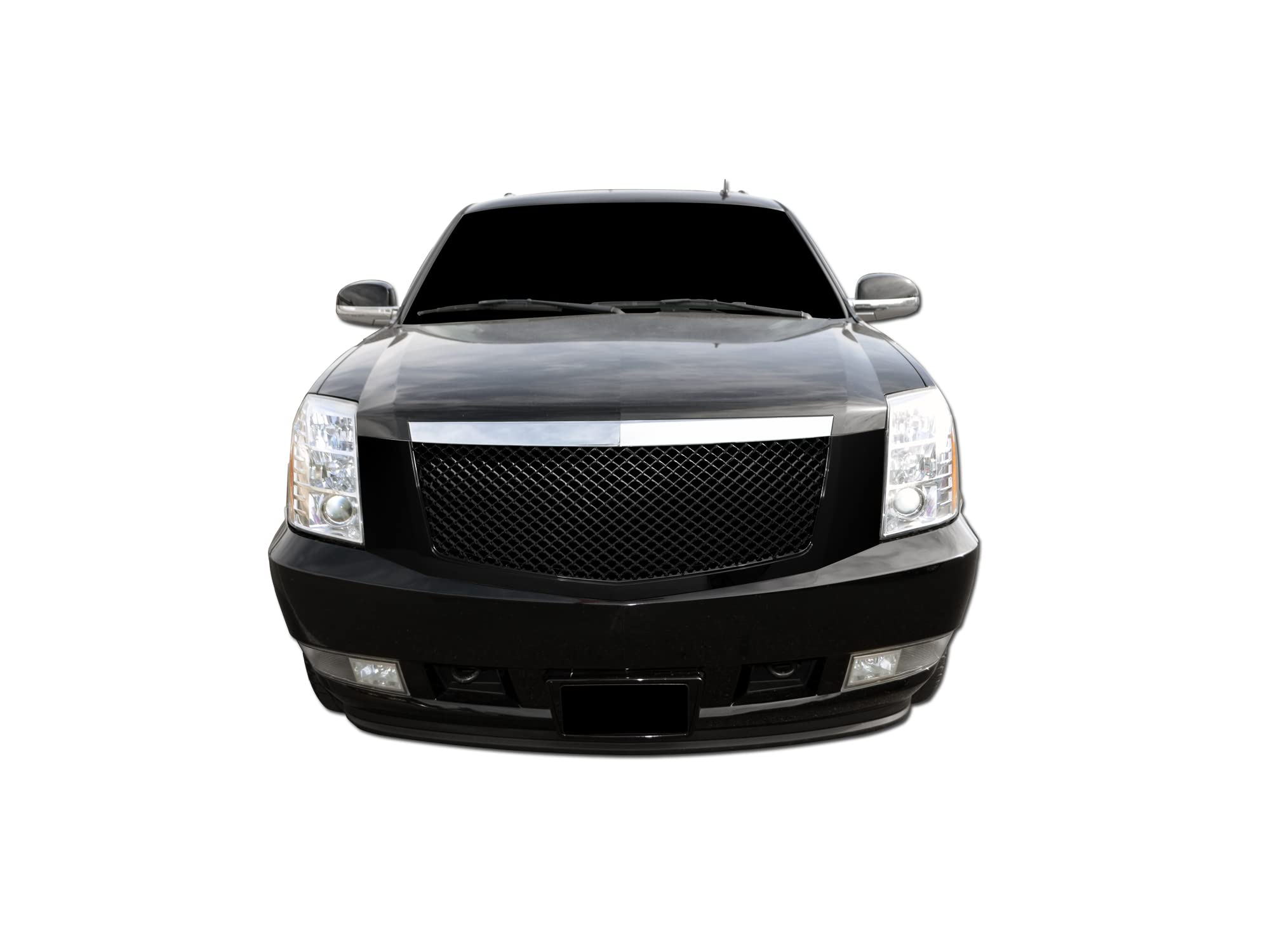 7146945 Armordillo USA Chrome Mesh Front Hood Grille - 2007-2014 Cadillac Escalade