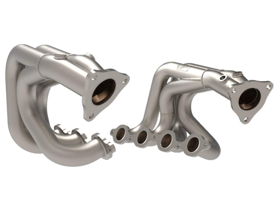 48-34148-T aFe Power Twisted Steel Header for 2020 Chevrolet Corvette (C8), 304 Stainless Steel