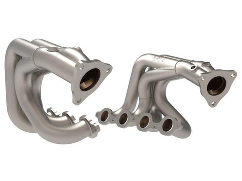 48-34148-T aFe Power Twisted Steel Header for 2020 Chevrolet Corvette (C8), 304 Stainless Steel