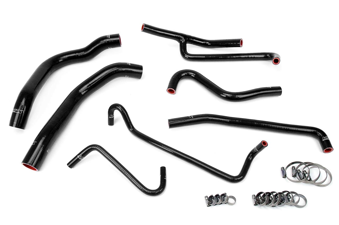 Black HPS 57-1330-BLK Silicone Radiator Coolant/Heater Hose Kit