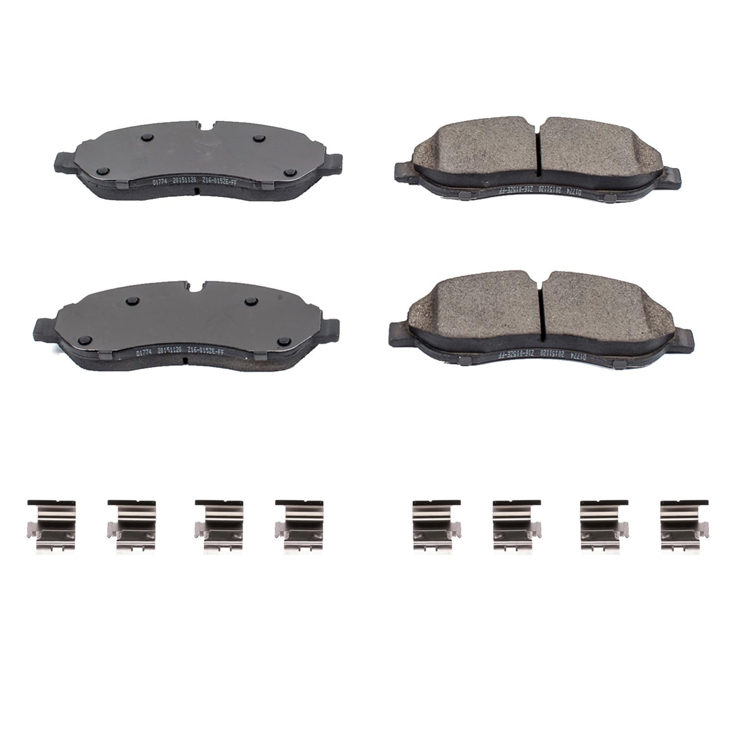 Z17 Power Stop 17-1774 Front Ceramic Brake Pads with Hardware