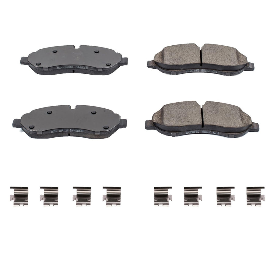 Z17 Power Stop 17-1774 Front Ceramic Brake Pads with Hardware