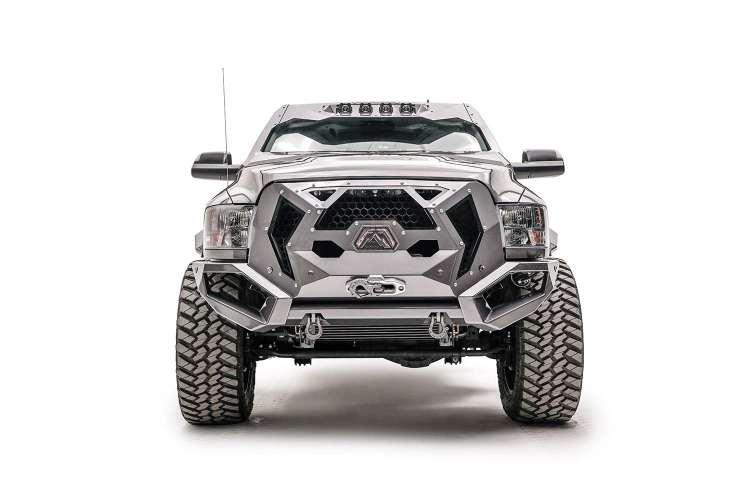 Fab Fours 16-18 Ram 2500/3500 Truck Front Bumper, Bare Steel, Winch Ready, Customizable with 9 Removable Inserts