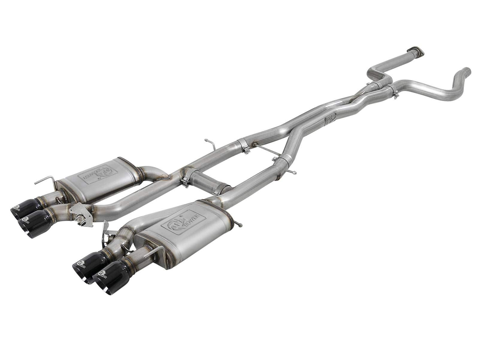 MACH Force-Xp Exhaust System aFe Power (3", Cat-Back, Stainless Steel) 49-34078-B