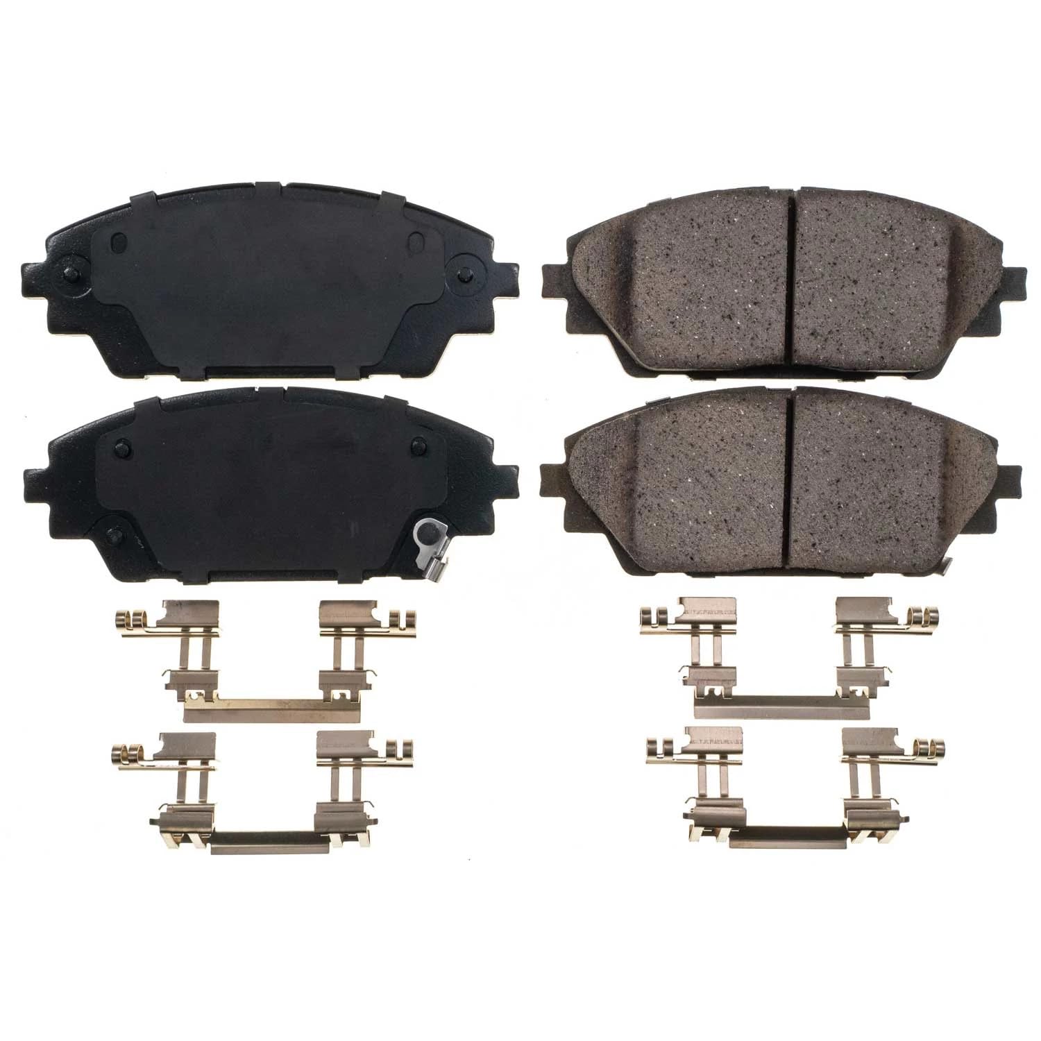 Power Stop Brake Kit Front For Mazda 3 2014-18 |3 Sport 2014-18 |CX-3 2016-22 - Ceramic Brake Pads With Installation Hardware, 17-1728
