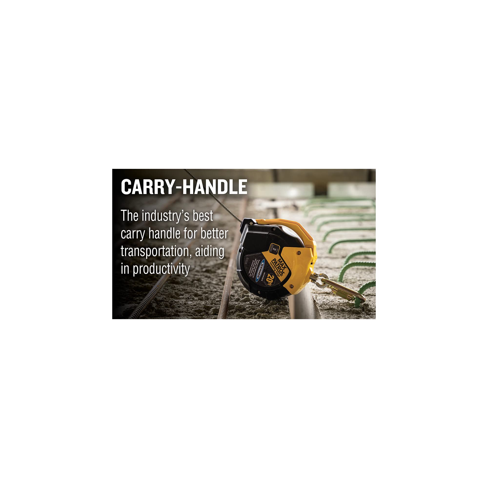20-Foot Werner Max Patrol Self-Retracting Lifeline, Leading Edge Capability, 1per Pack