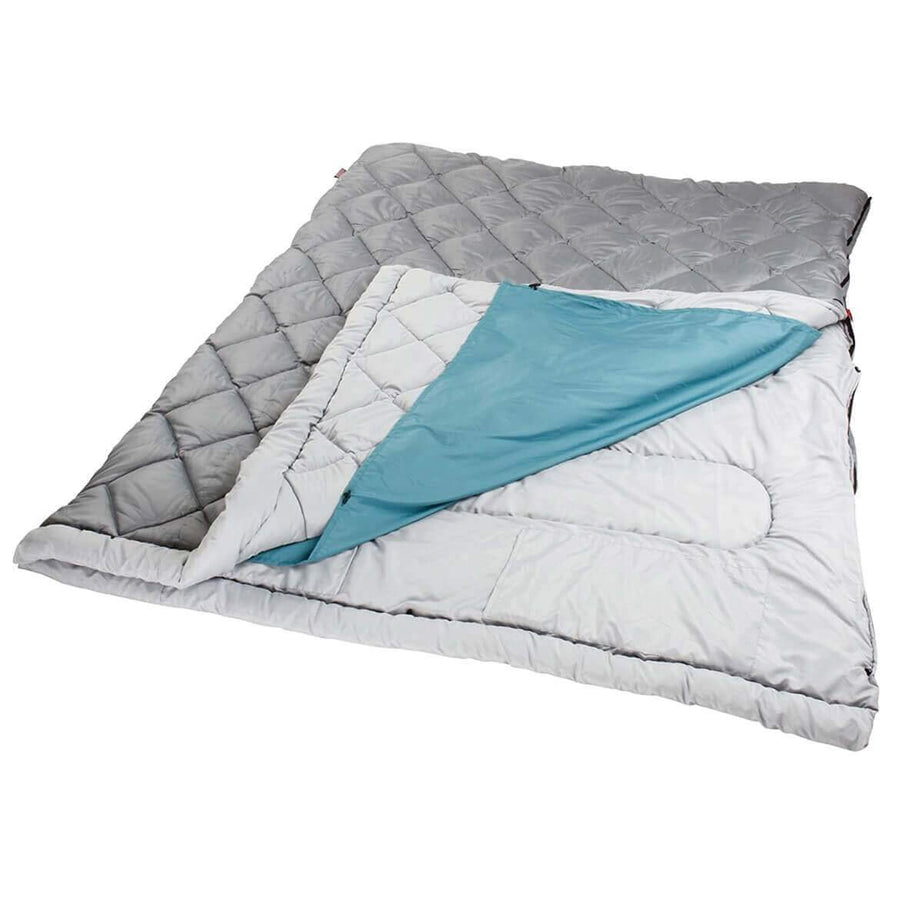2000032183 Coleman 81-Inch x 66-Inch 3-in-1 Tandem 45 Tall Sleeping Bag - Gray