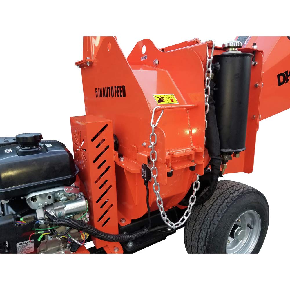 14 HP DK2 5-Inch 429 cc Hydraulic Auto-Feed Chipper Shredder with Electric Start