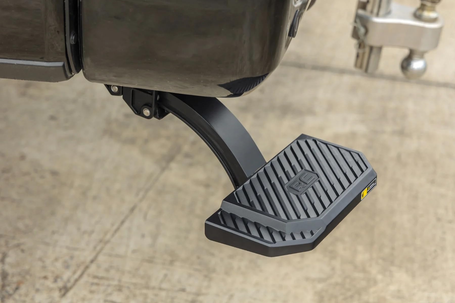 Rough Country Bed Step Retractable for Ford F-250/F-350 Super Duty (2017-2022) - Manual Pull Tailgate Step, Non-Slip Truck Step
