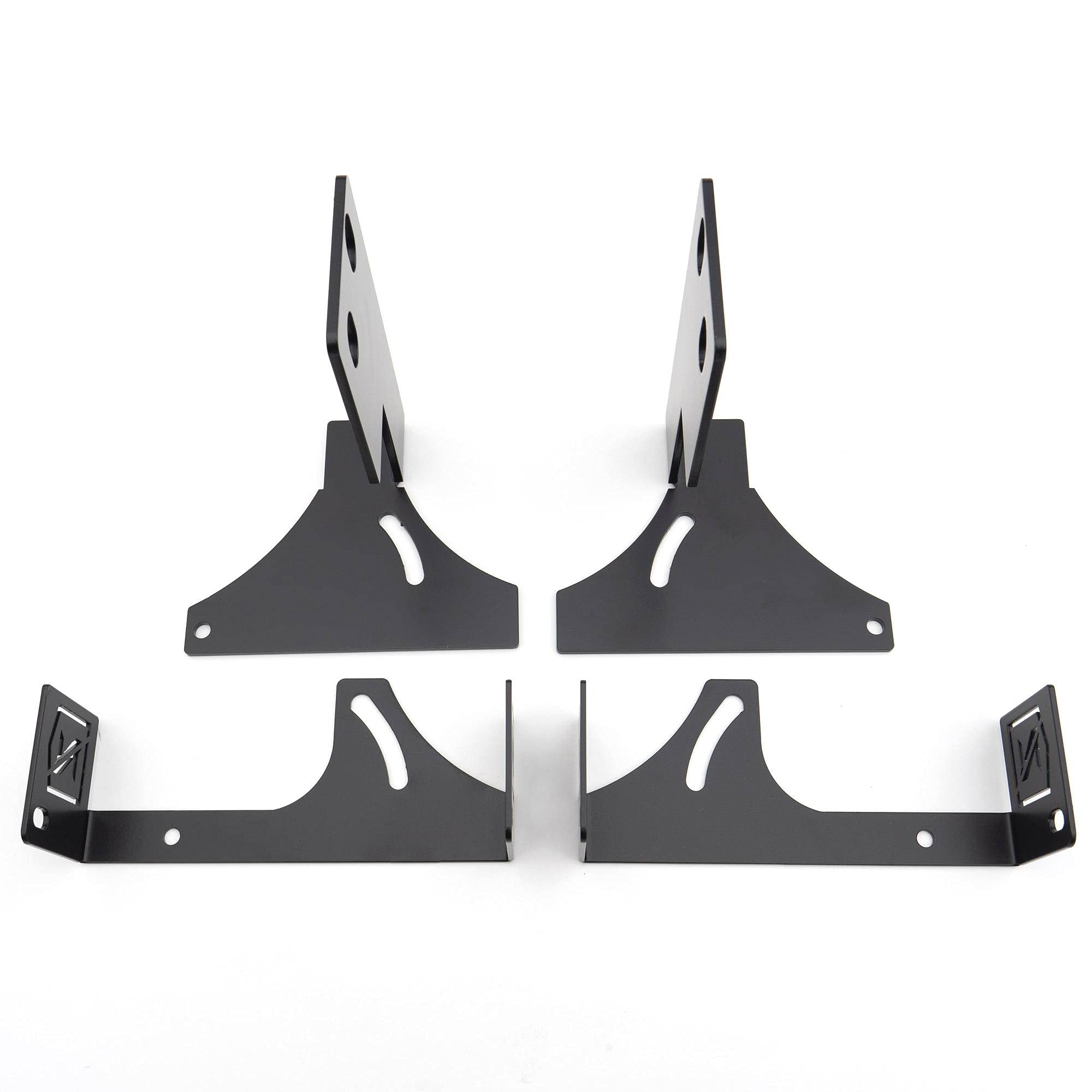 ZROADZ LED Mounting Bracket Under Rear Bumper - Compatible w/ 2008-2016 Ford F-250, F-350, F-450, F-550 - to Mount (2) 6 Inch ZROADZ or similar style LED Lights (Not Included) - PN Z385461, Black