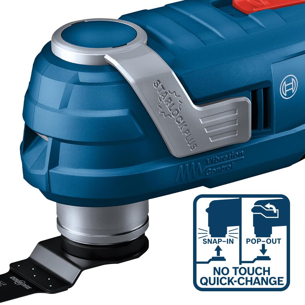 BOSCH 18V GOP18V-34B12 Brushless StarlockPlus® Oscillating Multi-Tool Kit with (1) 2 Ah Standard Power Battery