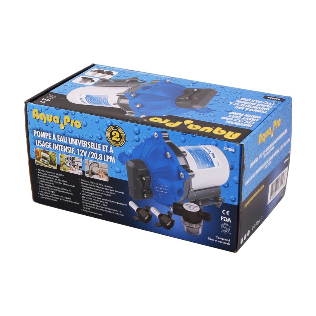 5.5 Gpm Aqua Pro 21863 Water Pump 12v