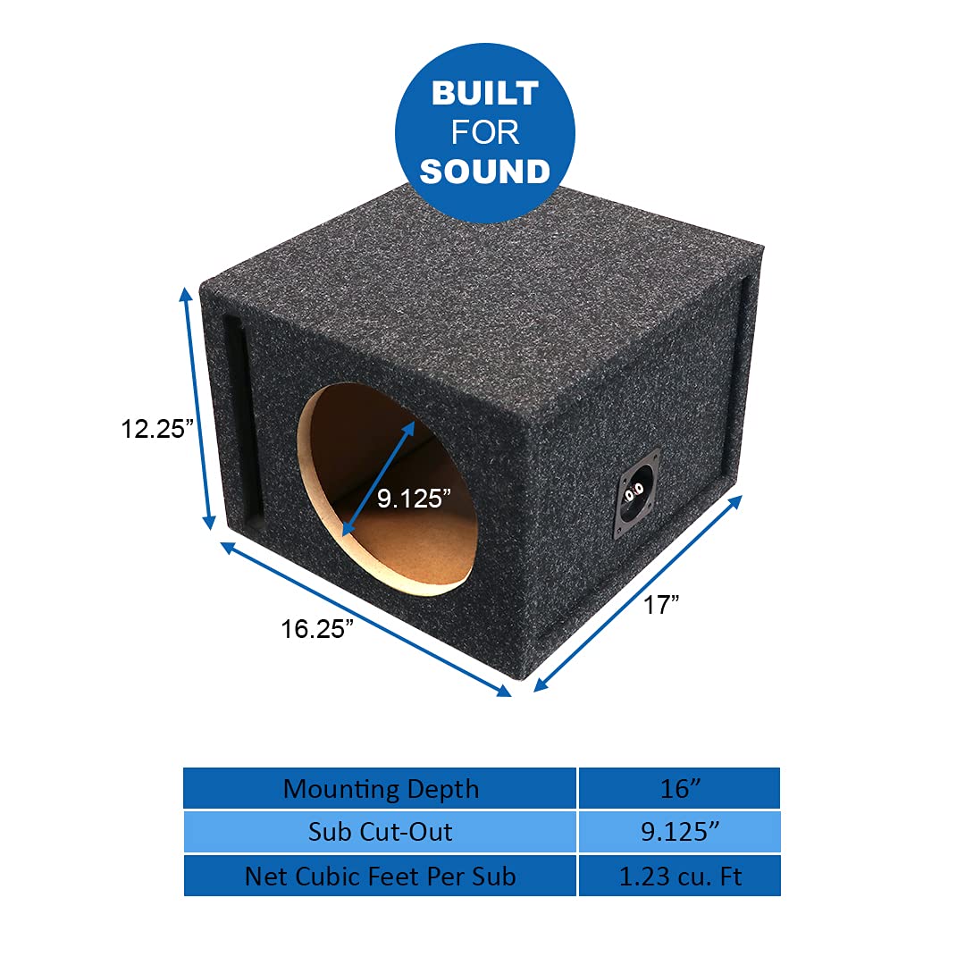 10SQV Atrend 10” Single Vented Subwoofer/Speaker Enclosure Made in USA