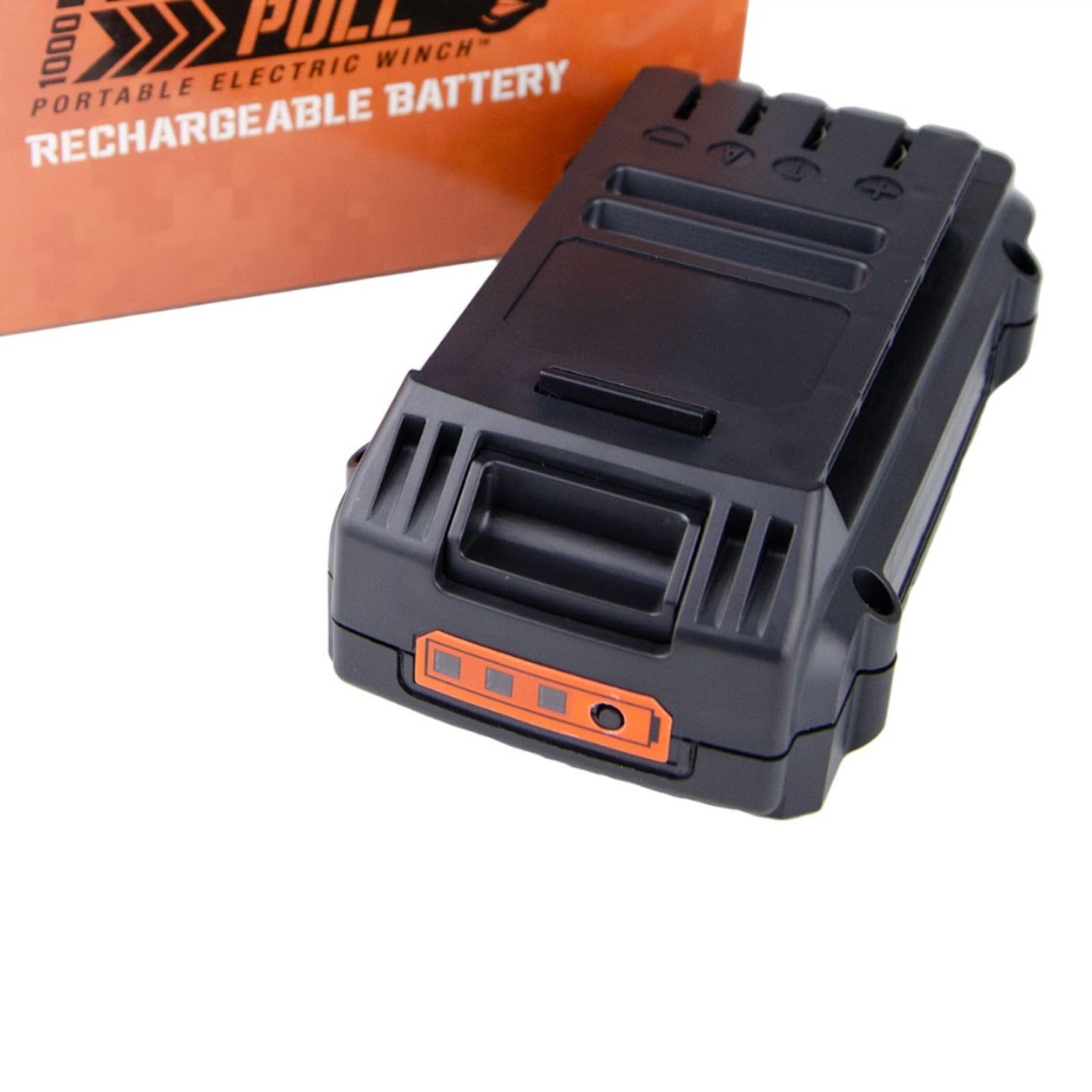 Rhino Pull 1000 2.0Ah Rechargeable Lithium Ion Battery | MILE MARKER Single Black Replacement Pull 1000 Compatible with Portable Electric Winch