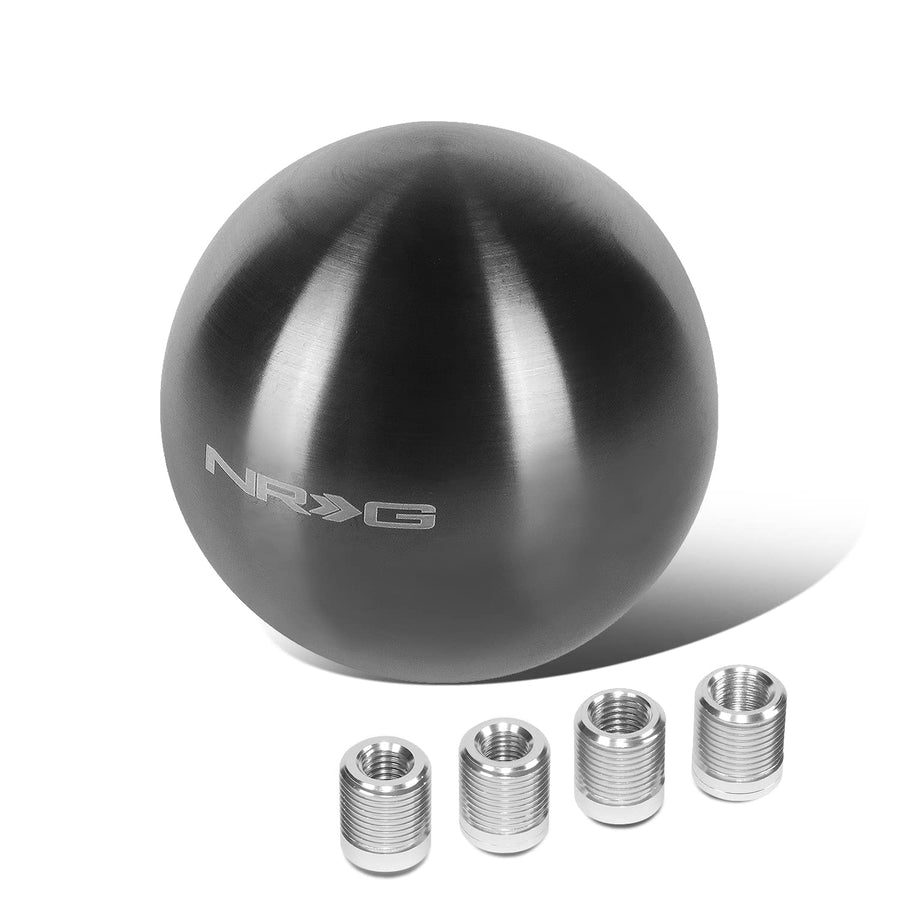 NRG Innovations Shift Knob NRG-SK-350BC Round Ball Style Lever Stick Shifter Handle Billet Metal Anodized for M10 X 1.25, M10 X 1.5, M12 X 1.25, M12 X 1.5 Thread Pattern Shifter