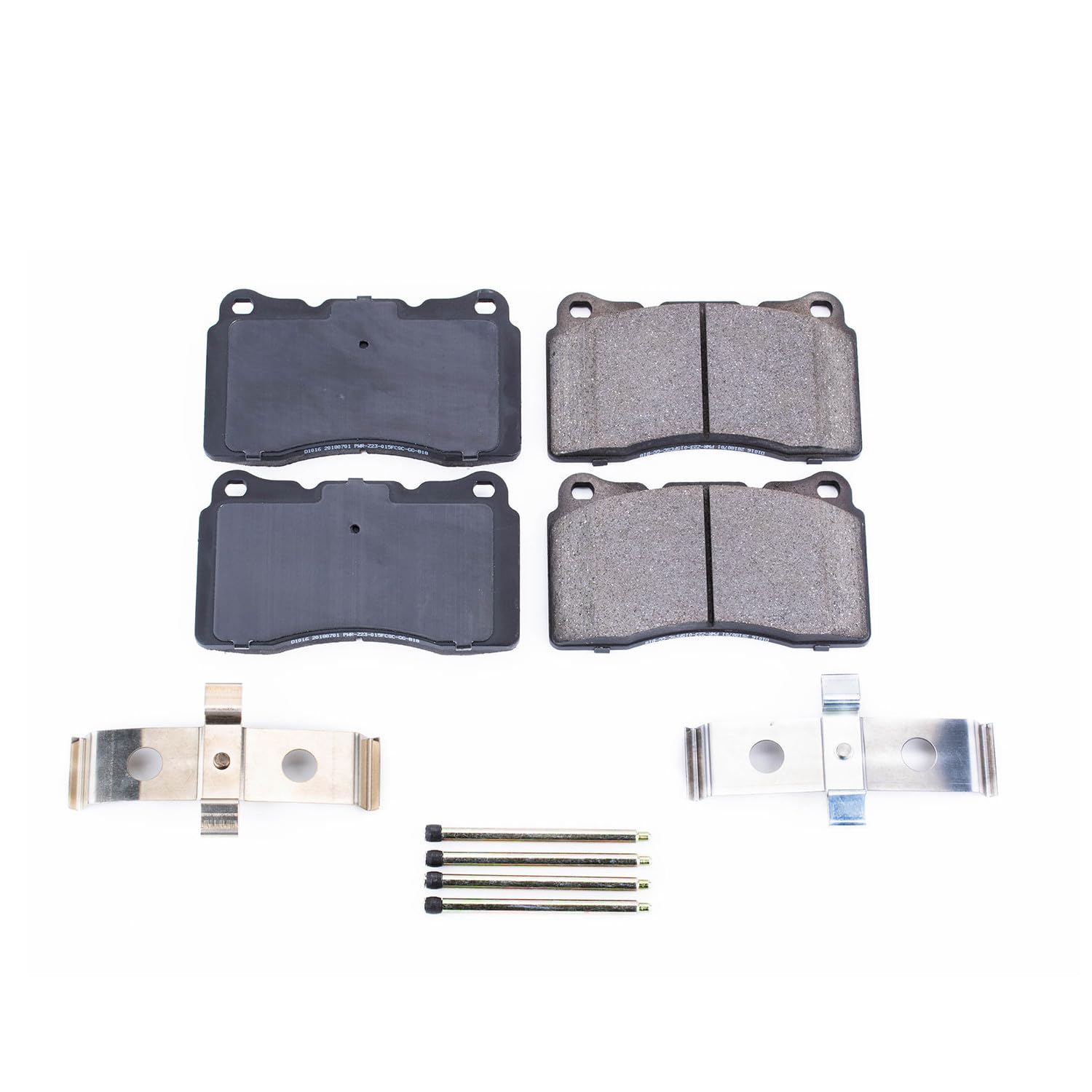 Power Stop Brake Kit Front For Volvo S60 2004-07 | Volvo V70 2004-07 - Ceramic Brake Pads With Installation Hardware, 17-1016