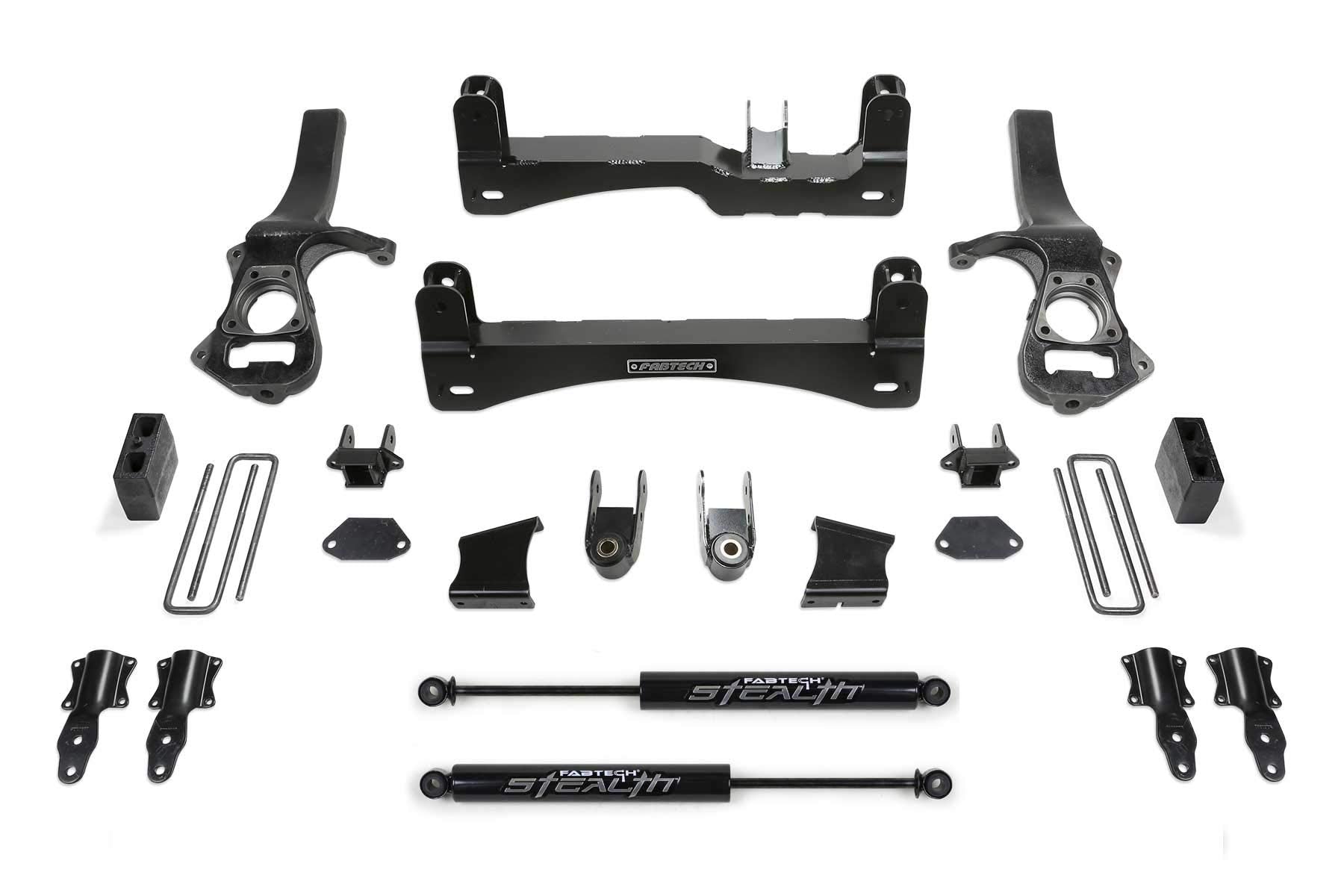 K1150M Fabtech Basic Lift System w/Shocks 6 In. Lift w/Rear Stealth Shocks Basic Lift System w/Shocks