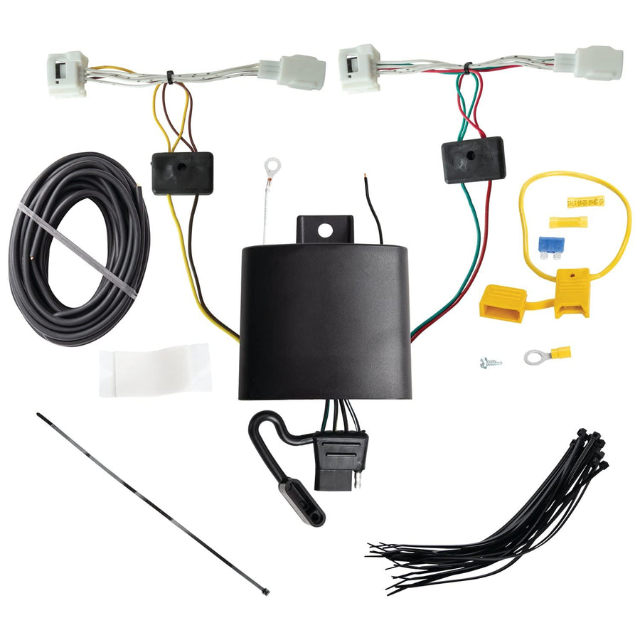TEKONSHA T-One Wiring Connector Assembly 118871, 4-Way Flat, Black, Compatible with 2022 Mazda CX-5, 2023 Mazda CX-50