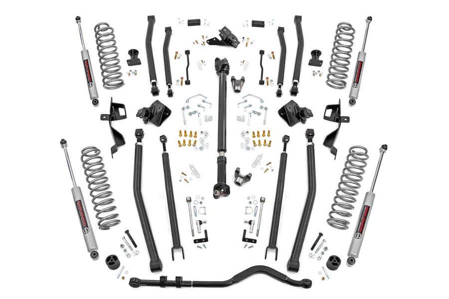 6" Rough Country Long Arm Lift Kit w/N3 Shocks for Jeep Wrangler JL Unlimited (2018-2023) 4-Door