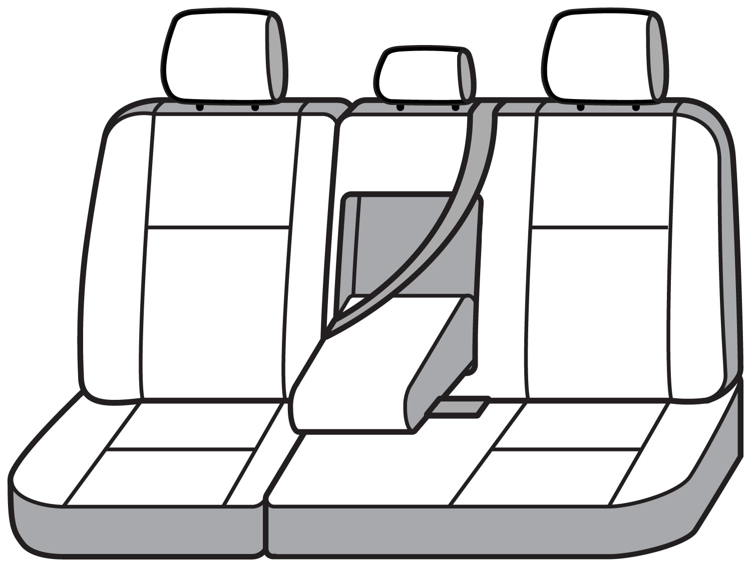 Covercraft Second Row SeatSaver Waterproof Taupe Taupe SS8440WFTP