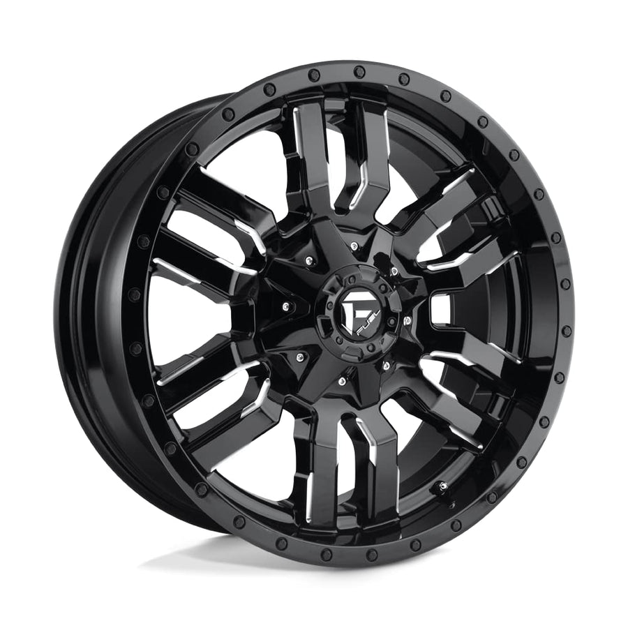 Sledge FUEL D595 Black Wheel with Painted (20 x 9. inches /5 x 139 mm, 20 mm Offset)