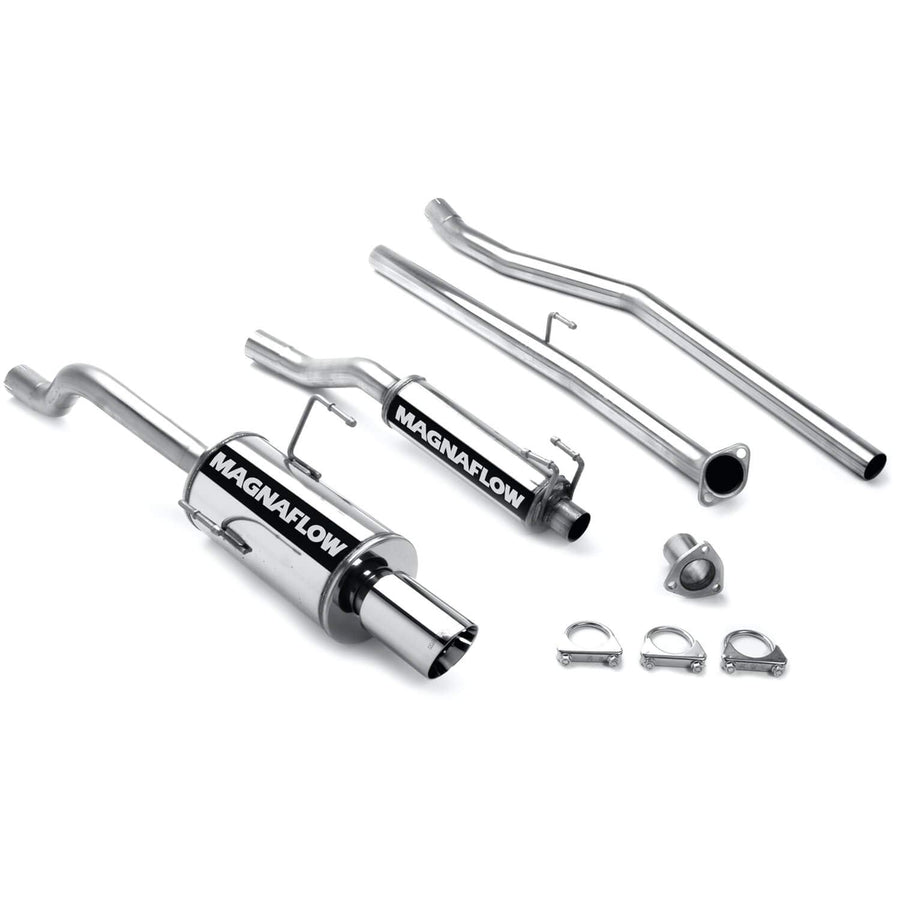 Performance MagnaFlow Exhaust System 15712: Cat-Back, Street Series, Compatible with 2001-2005 Honda Civic