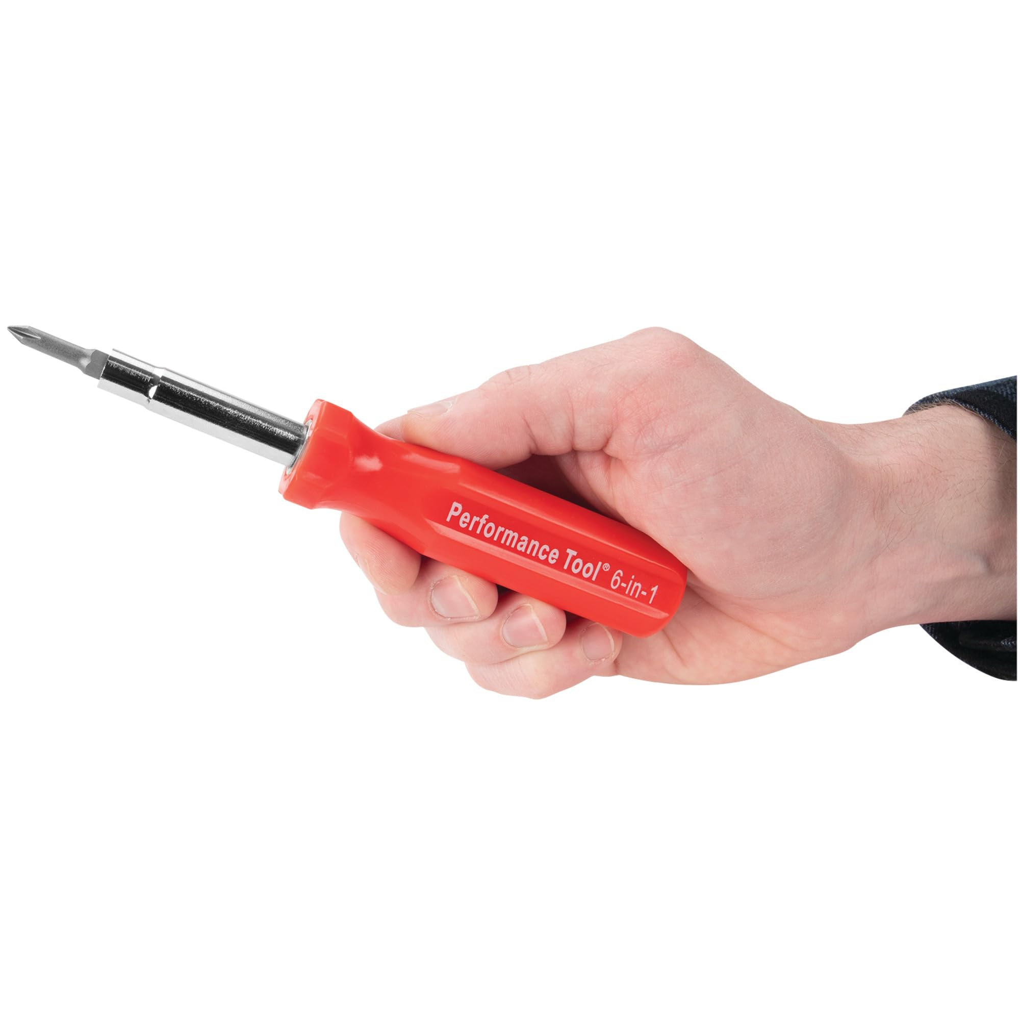 W975 Performance Tool 6-in-1 Quick Change Screwdriver With Hex Torque Handle, Chrome Vanadium Steel