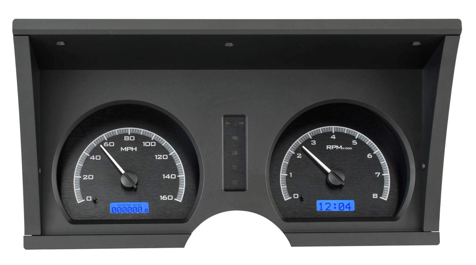 Dakota Digital VHX-78C-VET-K-B Analog Dash Gauges Black Alloy Blue 78-82 Chevy Corvette