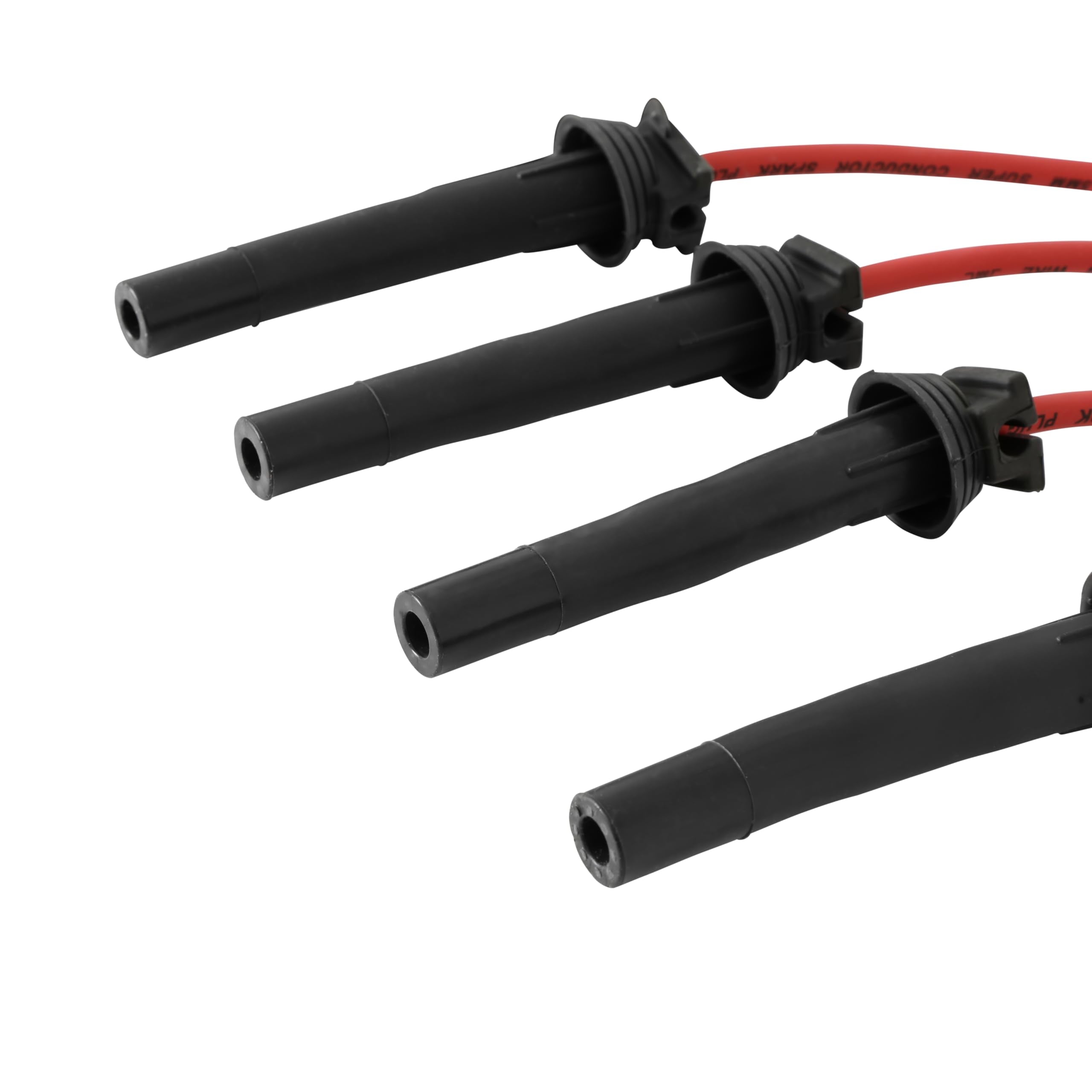 Super Conductor MSD 32879 Spark Plug Wire Set, Red