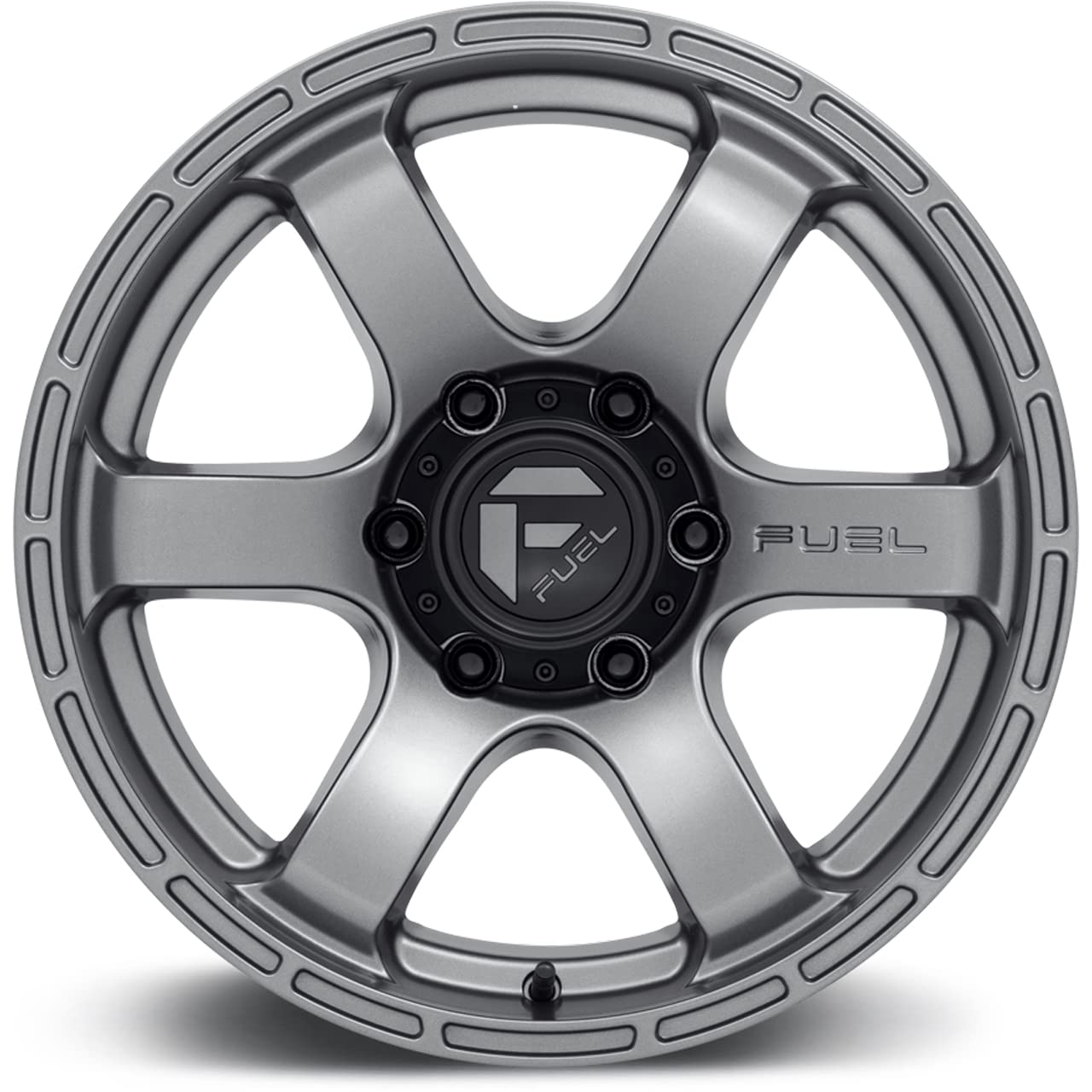 D767 RUSH FUEL OFF-ROAD 17X9, 6X5.5, 4.53, 12mm MATTE GUN METAL - D76717908445
