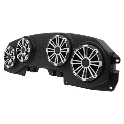 MB Quart Jeep Wrangler JL/Gladiator JT Soundbar MBQJ-48C | 8" Coaxial Speakers | Rear Overhead Enclosure | Easy Install | Customizable Grilles | 140W Peak