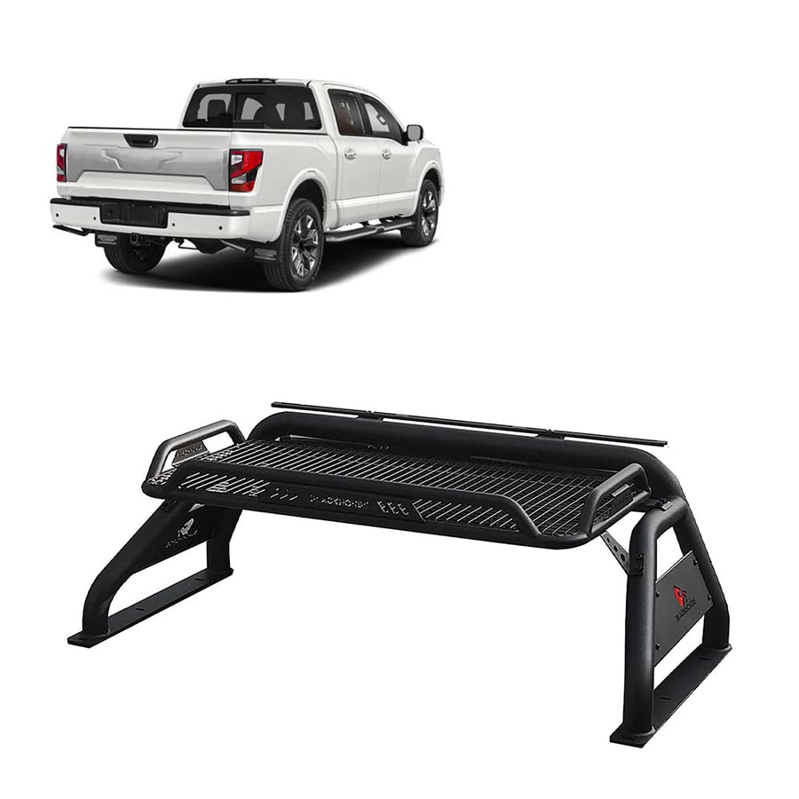 ATLAS Black Horse Roll Bar Compatible with 17-24 Titan/XD|11-24 Ram 2500/3500|19-24 Ram 1500|00-24 Ford F-150|01-06 Silverado/Sierra 3500|07-24 Silverado 3500 HD|07-24 Tundra-RB-BA1B