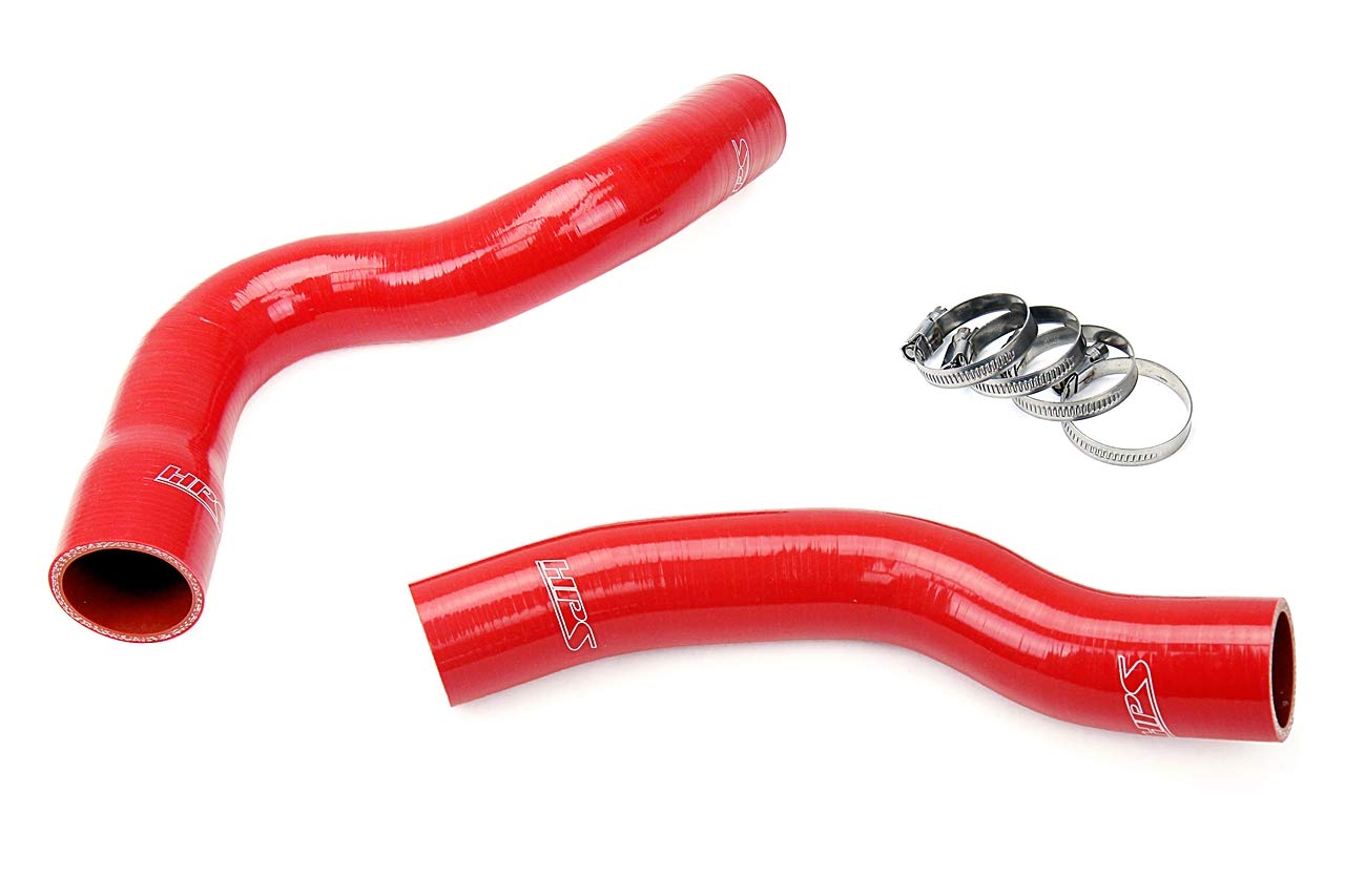 WJ HPS 57-1449R-RED Silicone Radiator Hose Kit Coolant