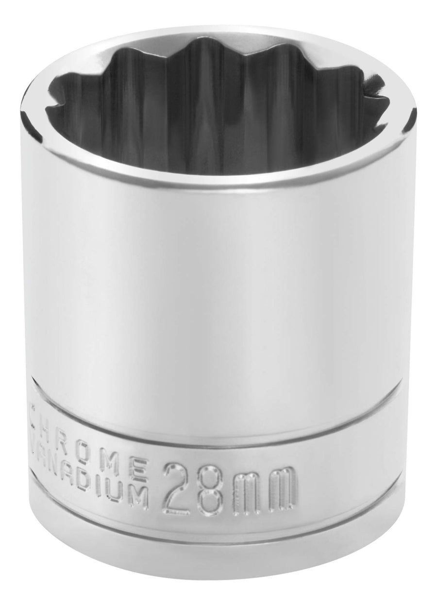 W32828 Performance Tool 1/2 Drive 12-Point Socket, 28mm