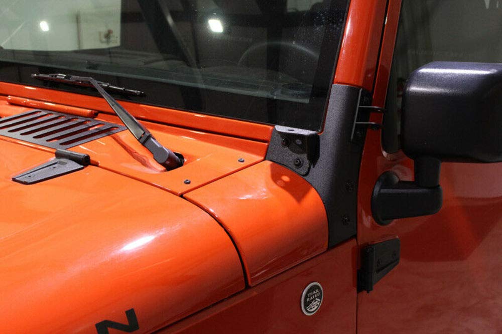 Jeep JK Windshield Light Bracket FISHBONE 07-17 Wrangler JK