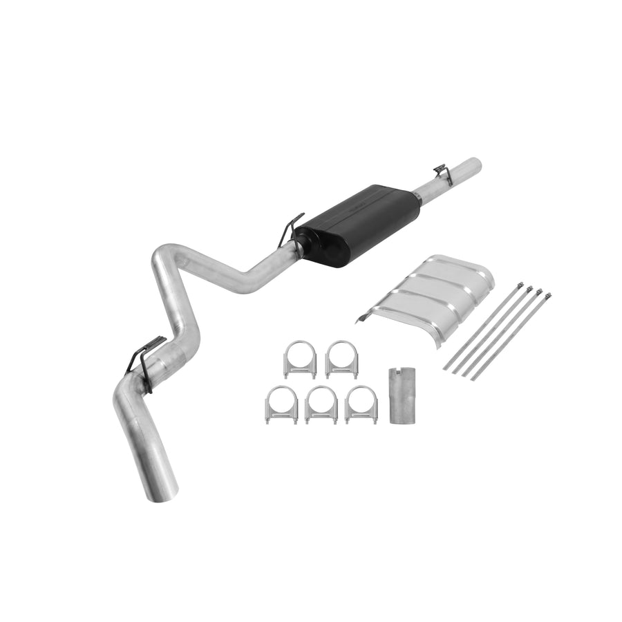 Flowmaster Force II 17126 Cat-Back Exhaust Kit 3 Inch Aluminized Steel Compatible with 1988-1992 Chevy GMC 1/2 Ton or 3/4 Ton 5.7L Standard Cab Long Bed using slip-fit catalytic converter