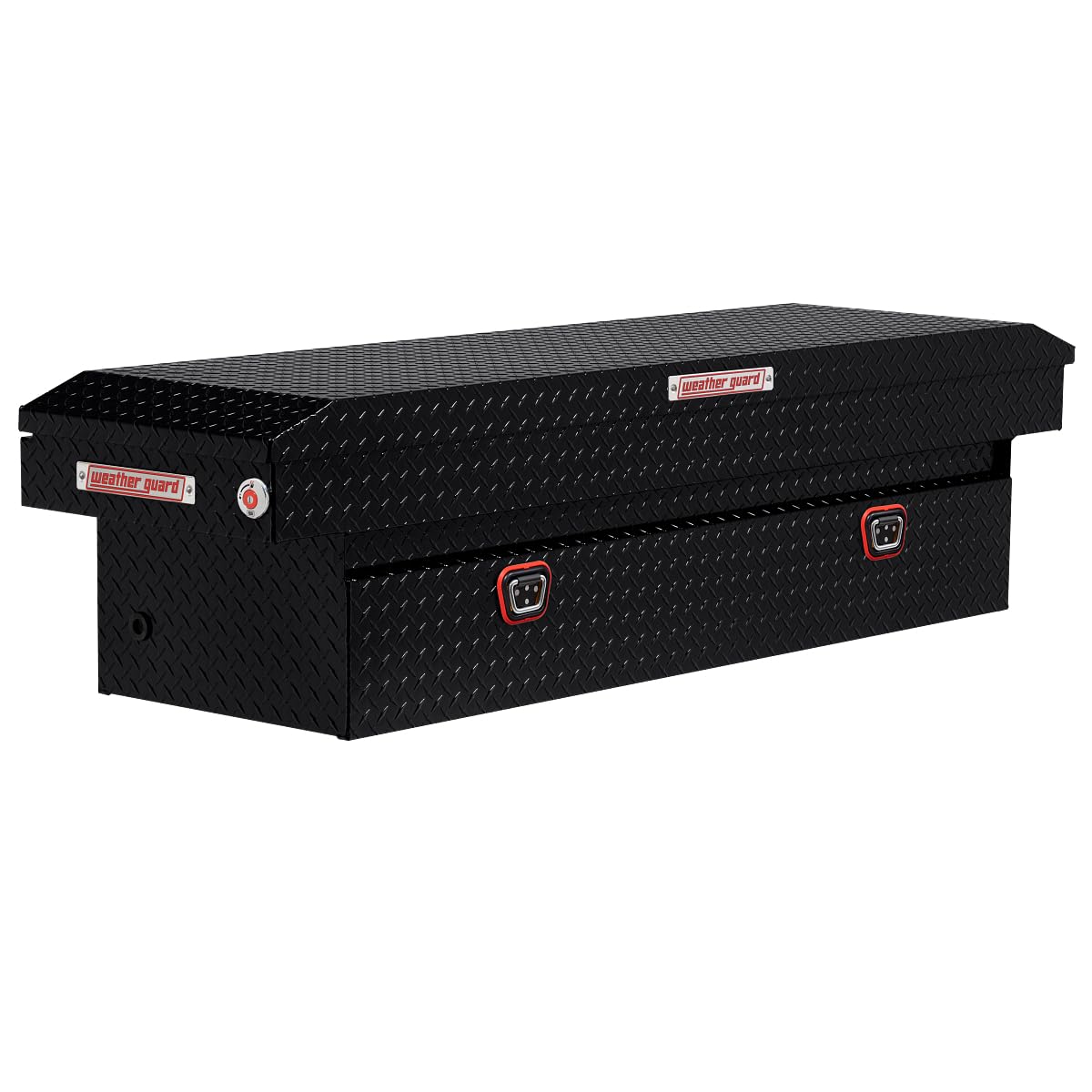 Weather Guard Saddle Box Model 127-5-04, Aluminum, Full Standard, Gloss Black, 11.0 cu ft