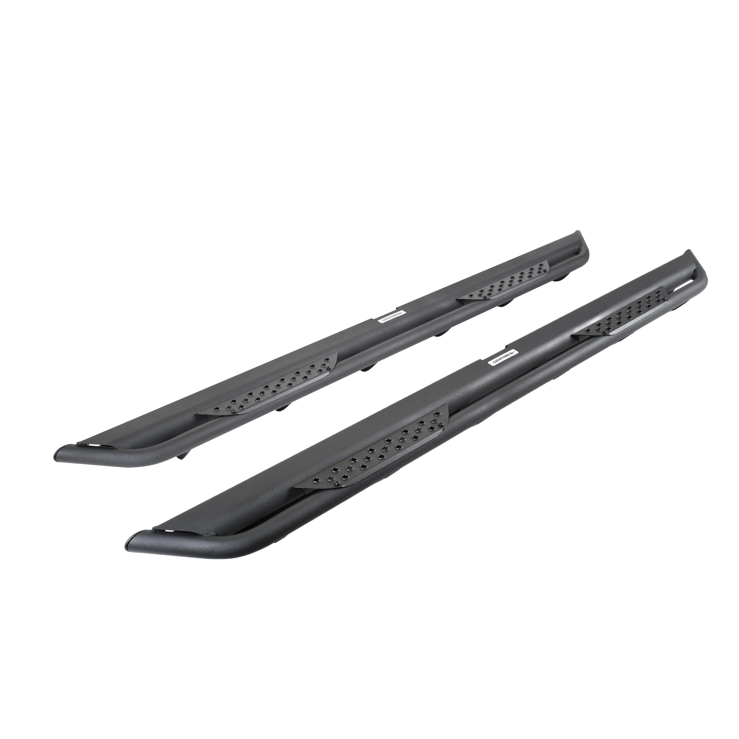 Dominator Xtreme DT Sidesteps & Frame Mounting Brackets Go Rhino - Cab Length | Mild Steel, Textured Black | FSDT4432T | Fits 2024 Toyota Tacoma Double Cab