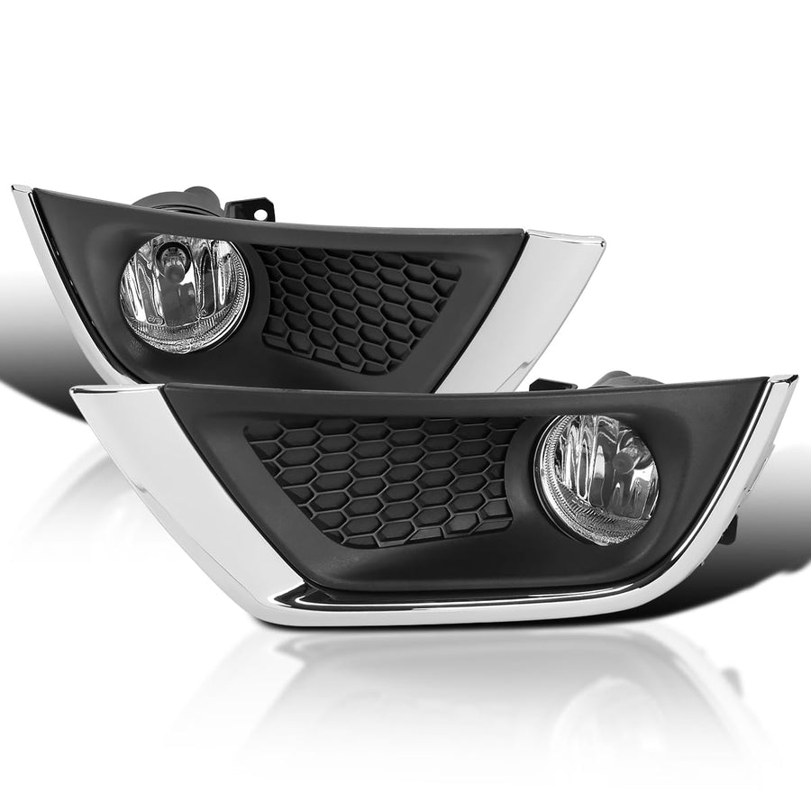 Fog Lights SPEC-D TUNING + H8 Bulbs + Switch Compatible with 2017-2020 Jeep Compass, L+R Pair Assembly