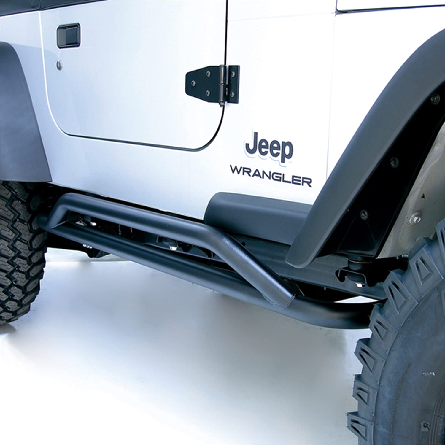 Rugged Ridge Rocker Guards RRC for Jeep Wrangler YJ/TJ | Black | 11504.11 | Fits 1987-2006 Jeep Wrangler YJ/TJ