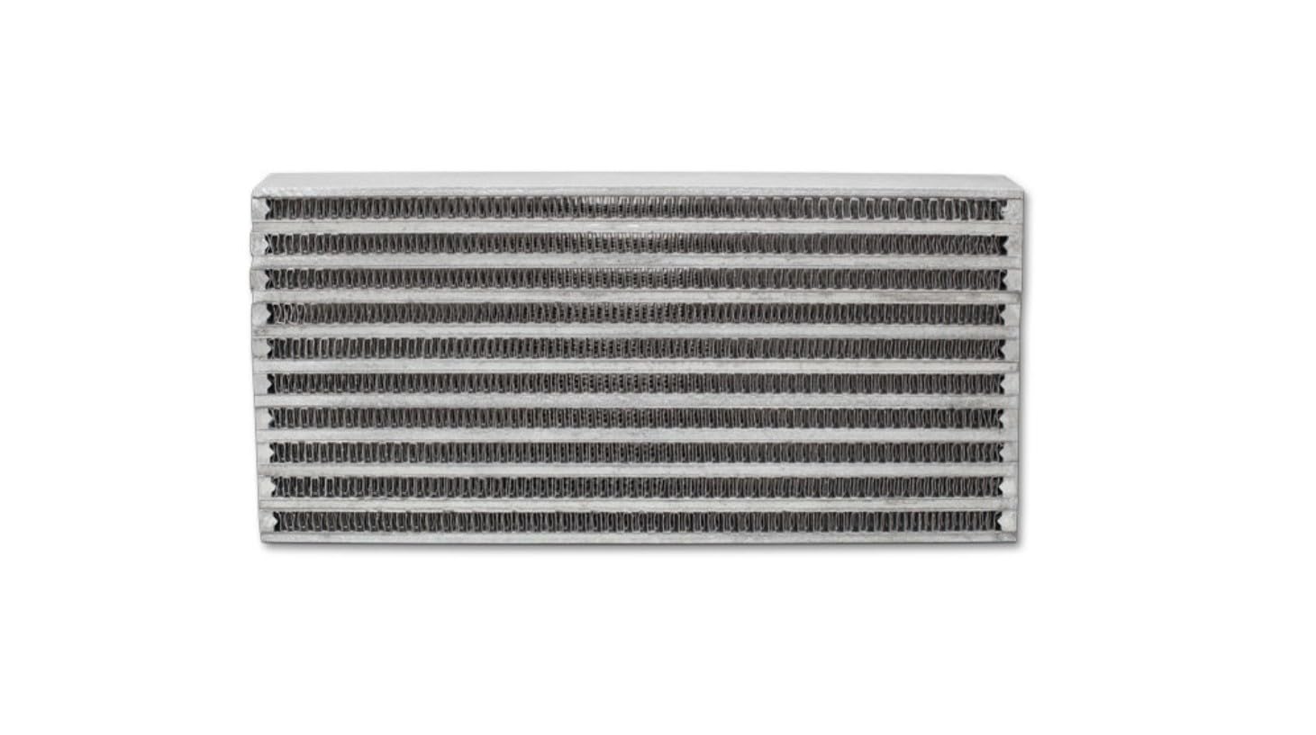 Power Vibrant Performance 12896 Oil Cooler, Core only, Horizontal Flow, 6.00 in. Wide x 10.00 in. High x 2.00 in. Thick, Bar and Plate construction, Universal Fit, Aluminum, each
