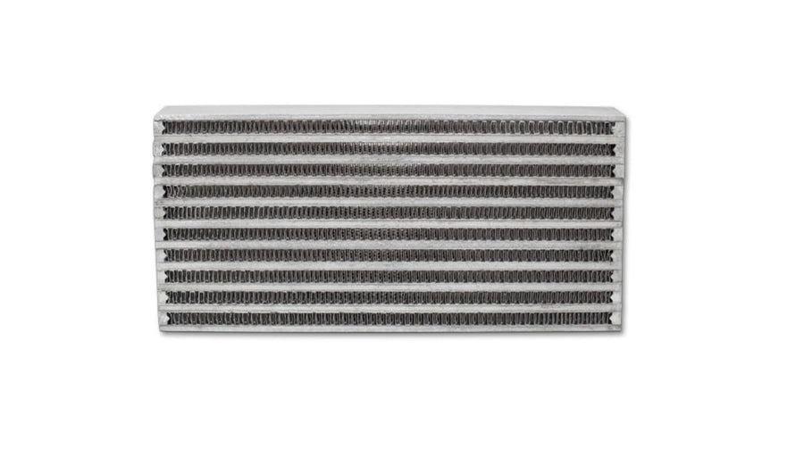 Power Vibrant Performance 12896 Oil Cooler, Core only, Horizontal Flow, 6.00 in. Wide x 10.00 in. High x 2.00 in. Thick, Bar and Plate construction, Universal Fit, Aluminum, each