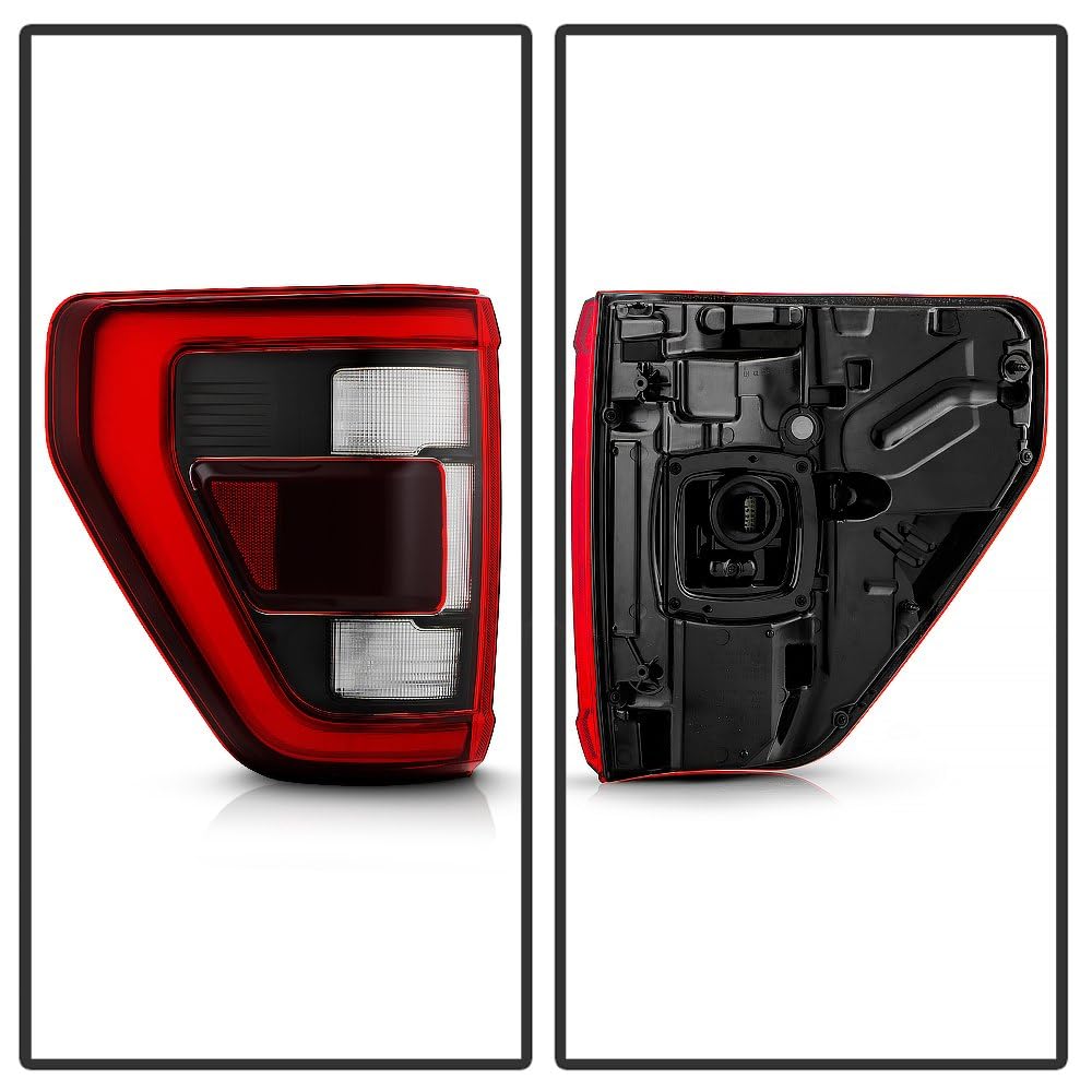 Ford F150 Spyder (POE) 21-23 w/Blind Spot w/Black Appearance Pkg LED Tail Light - OE Left